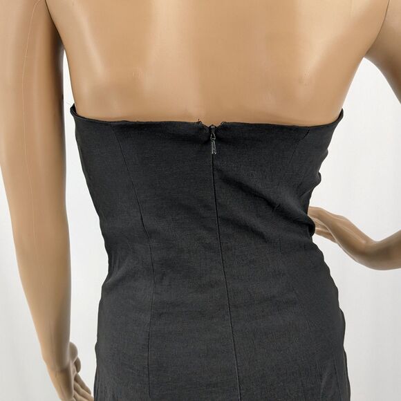 Vintage 90s y2k Jessica McClintock Mini Dress Formal Strapless Trashy 6 Petite - Picture 13 of 14